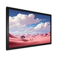 thumbnail image 2 of Designart "Twilight Traverse Desert Expedition" Astronomy & Space Framed Wall Art Decor - Modern Pink Space Landscapes Entryway Framed Wall Art, 2 of 6