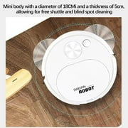 Robot Vacuum Cleaner Toy,Rechargeable Sweeping Vacuuming Mopping,3 in 1 Intelligent Sweeping Robot Toy for Hard Floor Flat Ground Marble Tile Wooden Floor