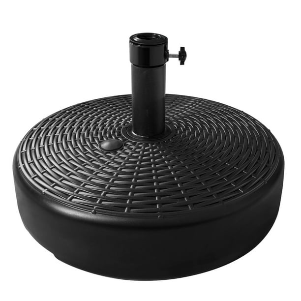 Patio Umbrella Base Weighted Plastic Stand, Outdoor ...