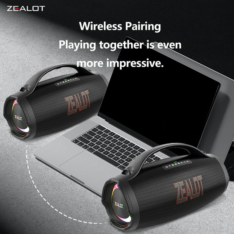 sayulily☆9 ZEALOT S98 160W Wireless speaker, Waterproof grade IPX5, Bual