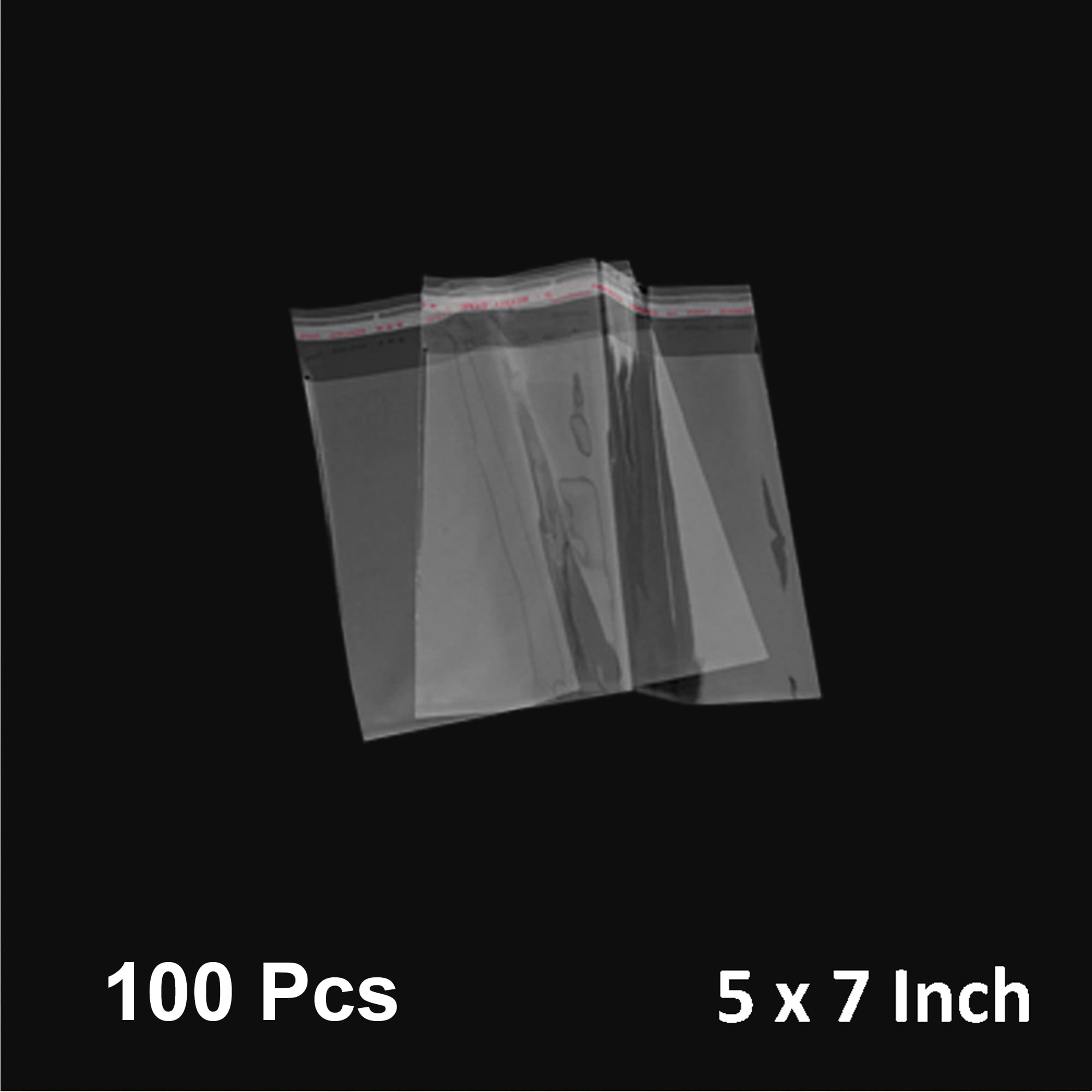 200 Pcs 8x10 Clear Resealable Poly Cellophane Cello Bags Sleeves 8 x 10 