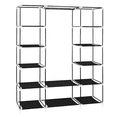 thumbnail image 7 of Tcbosik 5-Tier Portable Closet with Hanging Rod and Storage Shelves, Portable Clothes Rack, Free Standing Wardrobe for Bedroom, Black, 7 of 7