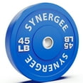 thumbnail image 1 of Synergee Bumper Plates – Durable Olympic Weight Plates, Low-Bounce Rubber for Strength Training, Powerlifting, and Functional Workouts., 1 of 6