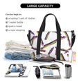 thumbnail image 4 of Travel Duffle Bag Asparagus comical Print Travel Tote Bags Carry on Luggage Waterproof Weekender Bags with Top Handle Adjustable Shoulde Strap for Travel Gym, 4 of 5