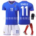 thumbnail image 1 of Football Uniform Home Jersey Mbappe Children's Short Sleeve Summer Sportswear, 1 of 4