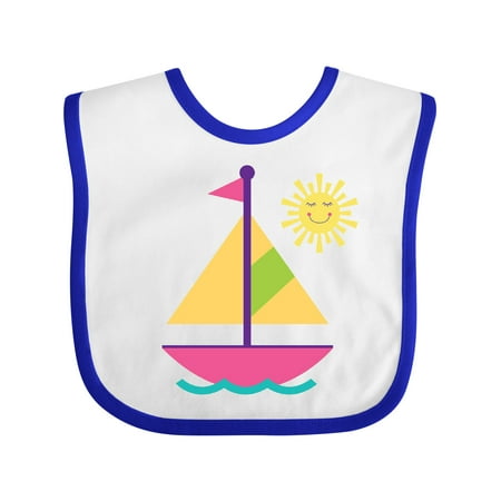 

Inktastic Sailing Nautical Sailboat Girls Gift Baby Girl Bib