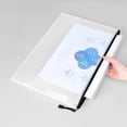 thumbnail image 3 of Tnobhg 12Pcs File Holder Waterproof Zipper Pouch Transparent Durable Reusable File Storage Bag for School Office Home, 3 of 8