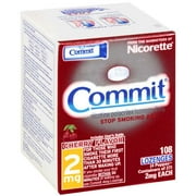 Commit: Cherry Flavor Lozenges 2Mg Stop Smoking Aid, 108 ct