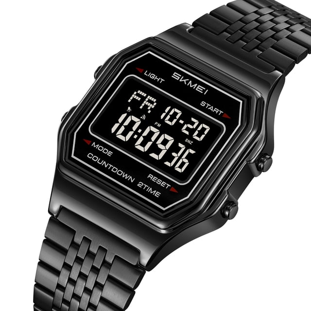 Montre Numérique de Sport pour Hommes, Étanche, avec Affichage Lumineux, Adaptée pour la Randonnée, le Camping, la Course, la Natation et Autres Sports