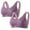 Purple bras, variant on 2pcs Bras for Women Plus Size Front Closure Full Coverage Wirefree Sports Bra Ladies Elders Compression Push up Bralettes