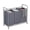 Grey, variant on 3-Bag Laundry Hamper, Black Laundry Basket, 35.6 Gal(135 L) Laundry Sorter Cart Laundry Room Organization with Heavy Duty Rolling Lockable Wheels and Removable Bags, Beige