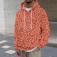 thumbnail image 2 of SJLDQY Hoodies for Men Casual Leopard Graphic Hooded Sweatshirts Long Sleeve Loose Fit Hoodie Fall Winter Soft Pullover Tops with Drawstring, 2 of 4