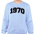 thumbnail image 2 of 1970 College Style Sweatshirt Unisex Small Light Blue, 2 of 5
