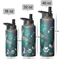 thumbnail image 5 of Pet Pattern Insulated Water Bottle with Paw Print - 18/8 Stainless Steel Construction & Copper Layer Technology, 5 of 6