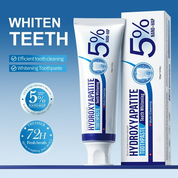 Fiudx Pasta Dental con Hidroxiapatita, Fórmula Reparadora Del Esmalte para Dientes Fuertes, Limpieza Suave Sin Flúor para Bocas Sensibles, Acción Blanqueadora Avanzada para El Cuidado Diario, Apoyo a