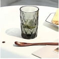thumbnail image 5 of Set of 4modern glassware diamond patterned glasses for water, cocktails, milk, juices and drinks, 5 of 8