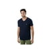 thumbnail image 2 of Camiseta Nautica para hombre, manga corta, lisa, entallada, cuello en V, azul marino, 2 of 4