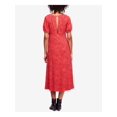 thumbnail image 2 of FREE PEOPLE $168 Womens New 1156 Red Animal Print Keyhole Back Dress 2 B+B, 2 of 5