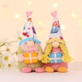 thumbnail image 6 of Valentine's Day Gnomes Dolls Figurines Couple Gnomes Standing Posture Dwarf Decorations Home Decorations, 6 of 8
