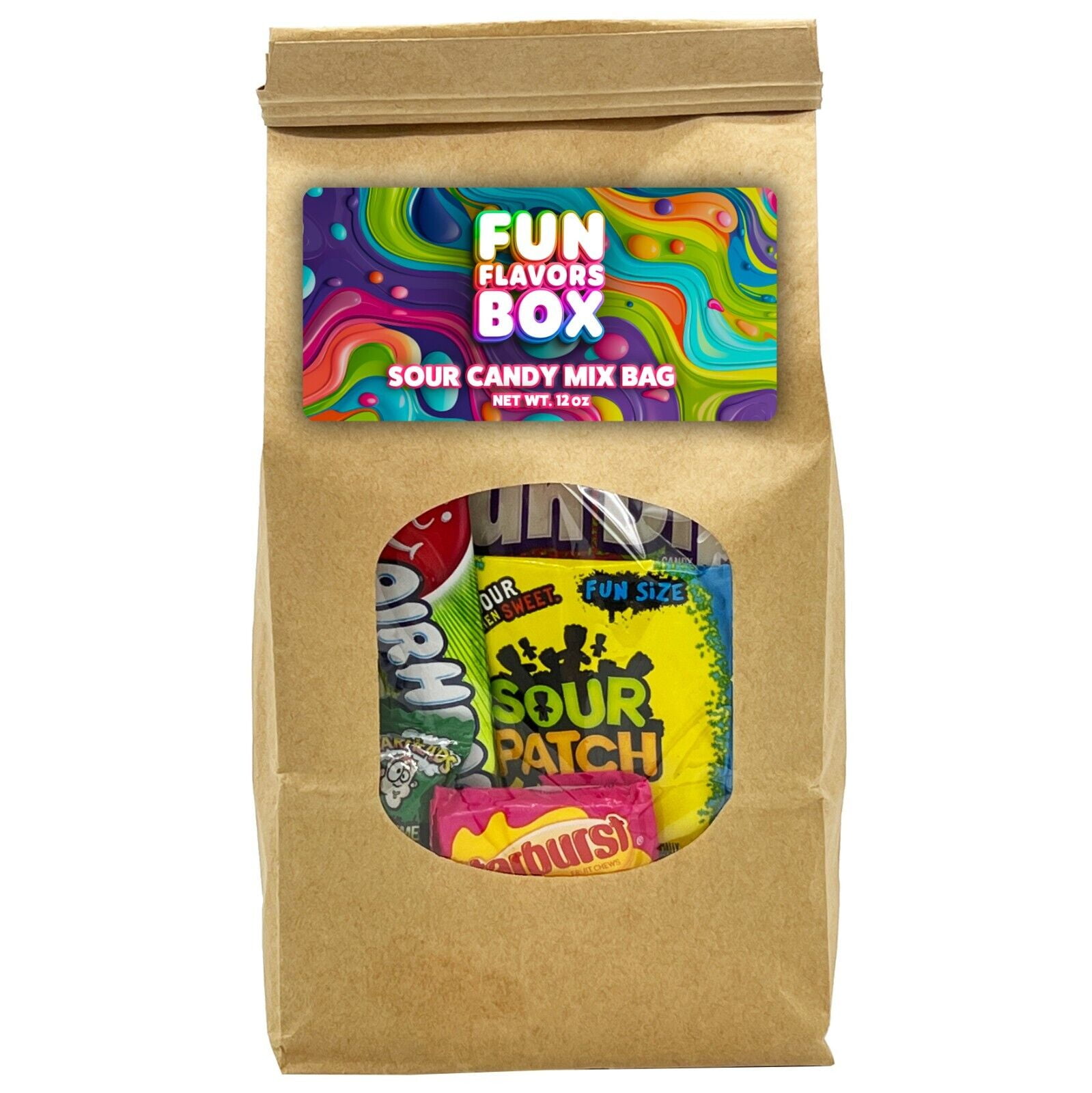 Fun Flavors Candy Sour Mix Bag, Gummies, Sweets 35 Count Variety Pack, Birthday Gift, Party Favors