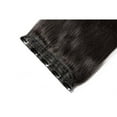 thumbnail image 3 of 100% Human Hair Clip In Hair Extensions 15 Colors Can Curly Dyed Washed 1 Piece/5 Clips Light Brown 18”-50g, 3 of 6