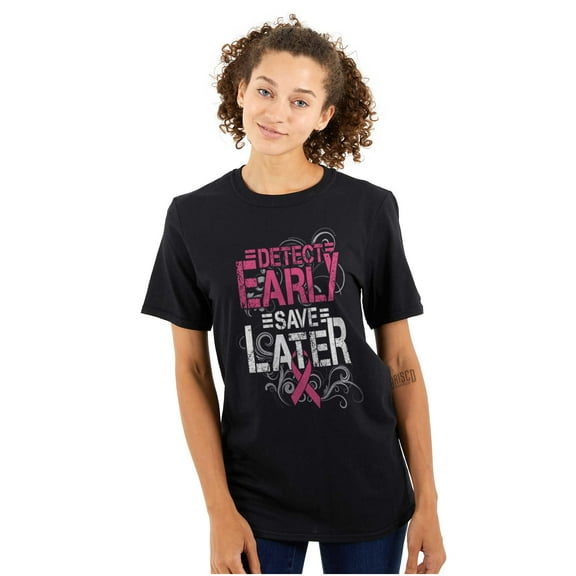 Detect Early Save Later Support Women's Graphic T Shirt Tees Brisco Brands S
