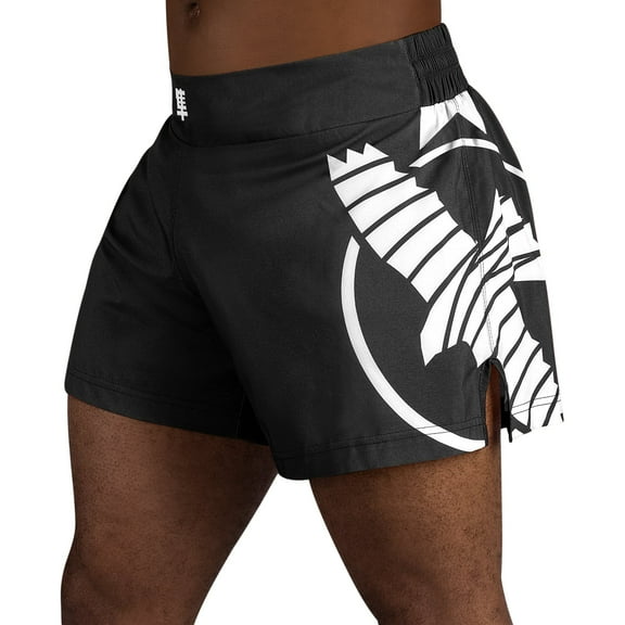 Hayabusa Men's Icon Kickboxing Shorts - Purple/White, X-Large