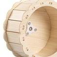 thumbnail image 6 of hengtong Hamster Wooden Running Wheel Cage Accessories Noiseless Roller Treadmill Hamster 15cm, 6 of 7