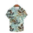 thumbnail image 1 of PEZHADA Chemises pour Hommes Manches Courtes Décontractées Chemise à Boutons Imprimée Col Rabattu Chemise Décontractée, 1 of 7