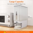 thumbnail image 4 of Lifewit Rice Dispenser 25 lbs, Rice Storage Container Moisture Proof with Measuring Cup, BPA-Free, Clear, 4 of 9