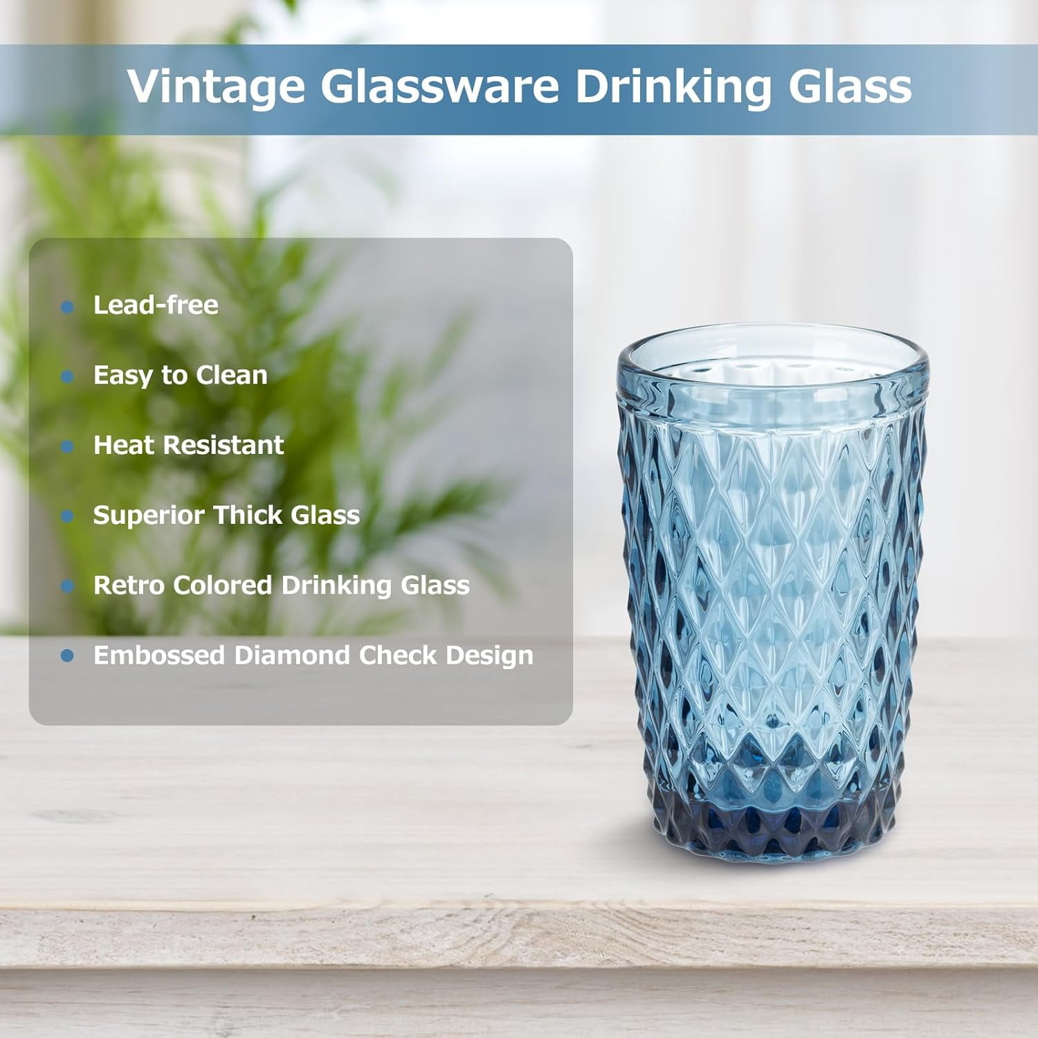 NANAHuang Vintage Drinking Glass Set of 4,12 oz Embossed Floral Drinkware Set,Green Drinking Glasses Cups Wine Glasses Colored Glassware for Whisky,Beer,Juice,Cocktail,Heavy Duty