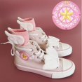 thumbnail image 2 of Cardcaptor mágico de Anime Sakura, Cosplay de princesa rosa, zapatos Kawaii para niña, botas mágicas para fiesta de Halloween, utilería para pies, 2 of 4