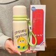 thumbnail image 2 of Taza Termo de acero inoxidable de alta apariencia, taza de agua para estudiantes con grafiti de dibujos animados divertidos para niños, taza de cuerda portátil para hombres y mujeres, 2 of 5