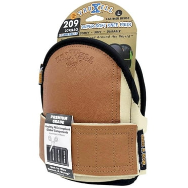 TROXELL USA SuperSoft Leatherhead Kneepads - (Large Size / Bagged in Pairs)