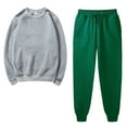thumbnail image 2 of Lilgiuy Women's Sweatsuit Outfits Casual Solid Color Sweatsuits Baggy Long Sleeve Loose Matching Elastic Tracksuit Pants Sets Daily Casual Wear, 2 of 5