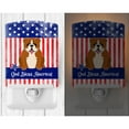 thumbnail image 2 of Caroline's Treasures BB3115CNL PatrioticEnglish Bulldog Red White Ceramic Night Light, 6x4x3", multicolor, 2 of 2