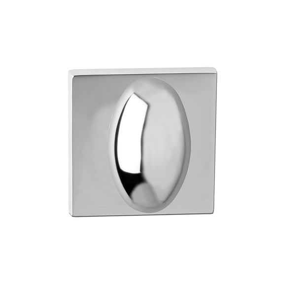 Delaney Hardware Bravura 905 Oxford Knob Passage Lockset with Modern Square Trim Scratch Resistant Door Knob for Hallway/Office, Chrome