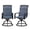 Patterned Backrest-Blue, variant on Patio Swivel Chairs Set of 2, Waterproof Outdoor Dining Chairs with All-Weather Textilene Mesh, High Back Rocker Chairs for Deck, Garden, and Backyard (Beige)