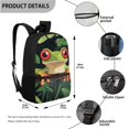 thumbnail image 3 of Jeiento Tree Frog Backpack for School Boys Elementary School Bag and Lunch Bag Set Pencil Case 3 In 1 Bookbag Preschool Middle School Back Packs Kids Child Girls Satchel Daypack, 3 of 7