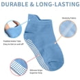 thumbnail image 3 of Dynadans Girls' Boys' Non-Slip Socks with Grip 12 Pairs Cotton Ankle Socks for Infant/Toddler/Kids, 3 of 5