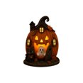 thumbnail image 2 of Halloween Acrylic Ghost Pumpkin 2D Ornament, Multicolor Acrylic Pumpkin House Tabletop Decor with Glowing Window Details for Fall and Halloween Home Display, 2 of 6
