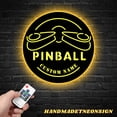 thumbnail image 2 of Handmadetneonsign Pinball Metal Wall Art LED Light, Arcade Metal Sign, Custom Name Sign, Game Led Sign, 2 of 5