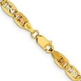 thumbnail image 3 of 14k 4.65mm Tri-color PavÇ Valentino Chain (Weight: 11.29 Grams, Length: 18 Inches), 3 of 4