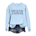 thumbnail image 4 of ZSQDM Women's Hoodless Sweatshirt Womens Casual Crewneck Sweatshirt Shirt Soft Lightweight Loose Top Teacher Sweatshirt for Women School Outfits Teach Graphic Sweatshirts Oversized Crewneck Tops Xxl), 4 of 6