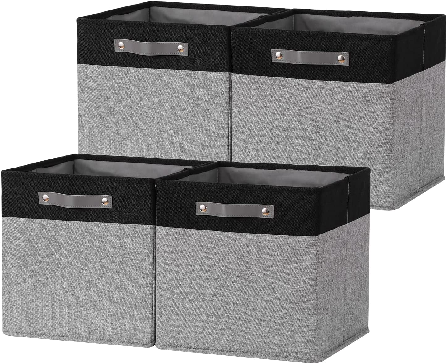 12x12 Baskets for Cube Storage, Decorative Storage Bins for Organizing