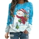 thumbnail image 1 of Sudadera de cuello redondo transpirable cómoda de manga larga con estampado de moda para mujer Fridja  bvmnju6669, 1 of 5