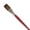 Flat, variant on Creative Mark Staccato Artist Paintbrush - Round Size 1 - Synthetic Long Handled Brushes For Acrylic Paints, Handmade and Full Bodied With Springy Response