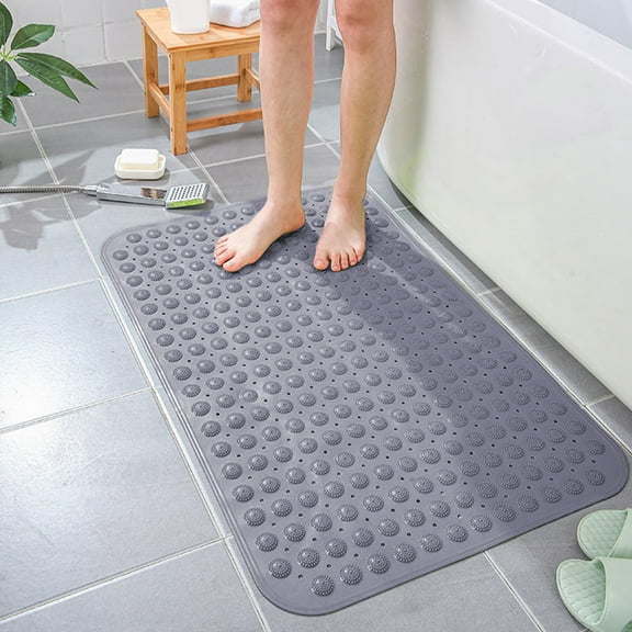 Non-Slip Bathroom Mat with Suction Cups - Bath Tub Mat, Non-Slip Shower Mats with Suction Cups and Drain Holes, Bathroom Bathtub Mats Machine Washable