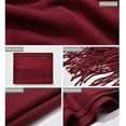 thumbnail image 4 of Bufandas de mezcla de cachemir suave para mujer Pashmina Cape Shawl Wraps Stole (Vino) Adepaton CJWUS-3495, 4 of 5