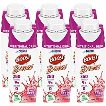 Boost Breeze Wild Berry (Wild Berry, 8 Oz, Pack Of 6)